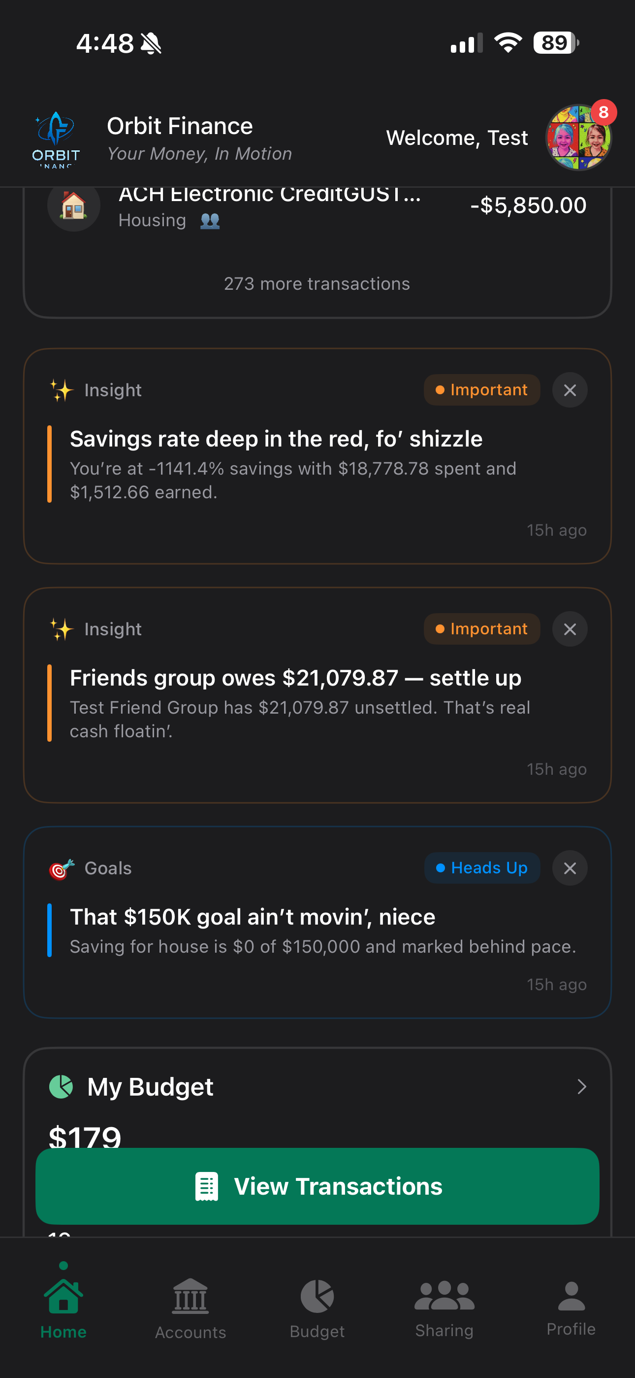 AI insights and financial goals